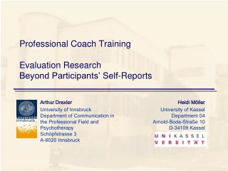 Professional Coach Training Evaluation Research Beyond Participants’ Self-Reports