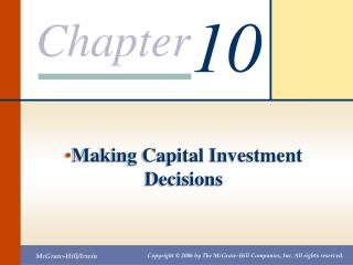 Making Capital Investment Decisions