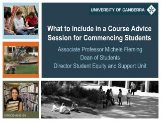 What to include in a Course Advice Session for Commencing Students