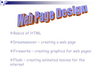 Web Page Design