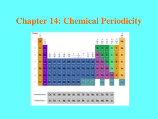 Chapter 14: Chemical Periodicity