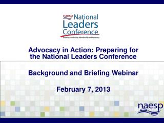 Advocacy in Action: Preparing for the National Leaders Conference Background and Briefing Webinar