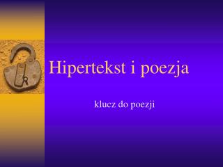 Hipertekst i poezja