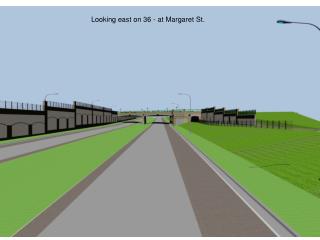 Looking east on 36 - at Margaret St.