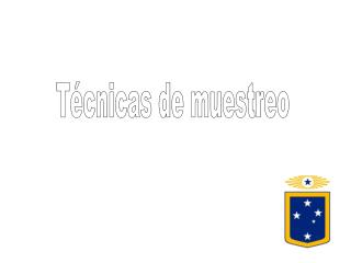 Técnicas de muestreo