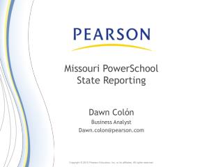 Missouri PowerSchool State Reporting