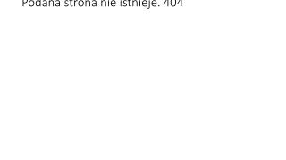 Podana strona nie istnieje. 404