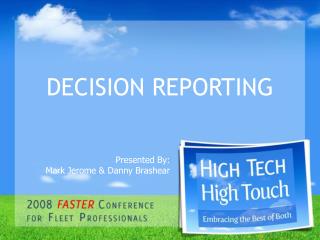 DECISION REPORTING