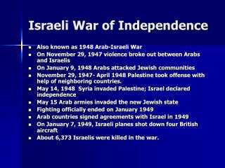 Israeli War of Independence