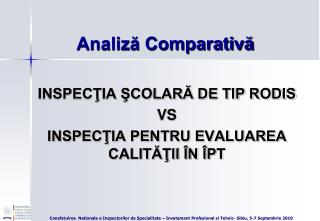 Analiză Comparativă