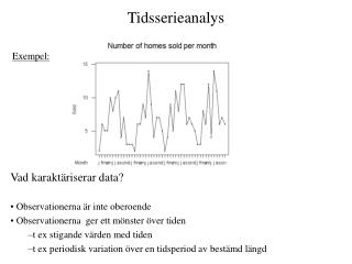 Tidsserieanalys Exempel: