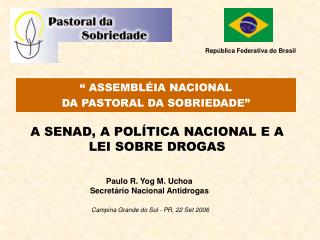 A SENAD, A POLÍTICA NACIONAL E A LEI SOBRE DROGAS