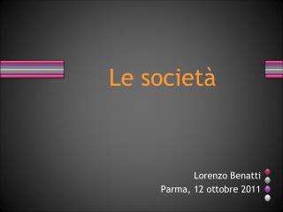 Le società