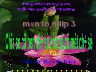 Tr­êng tiÓu häc th¸i phiªn