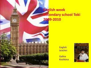 English week Secondary school Toki 2009-2010