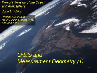 Remote Sensing of the Ocean and Atmosphere: