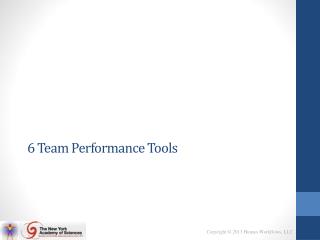 6 Team Performance Tools