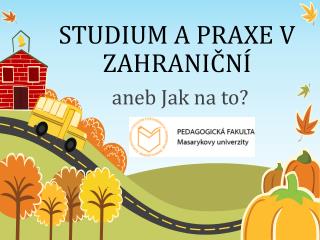 STUDIUM A PRAXE V ZAHRANIČNÍ