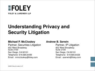 Understanding Privacy and Security Litigation