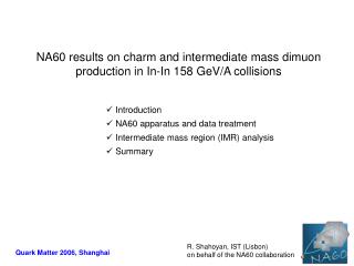 NA60 results on charm and intermediate mass dimuon production in In-In 158 GeV/A collisions
