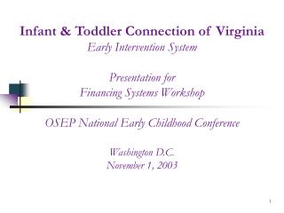 Virginia’s Early Intervention System