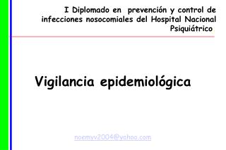 Vigilancia epidemiológica