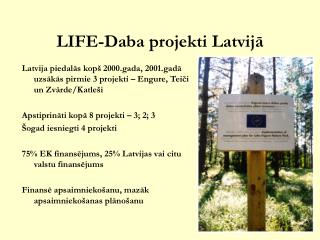 LIFE-Daba projekti Latvijā