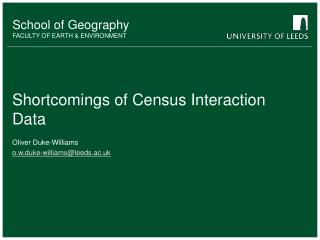 Shortcomings of Census Interaction Data