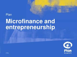 Microfinance and entrepreneurship