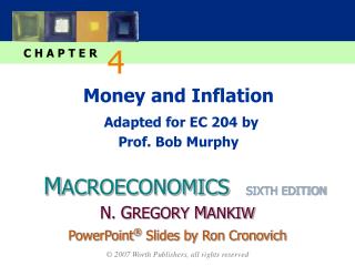 Money and Inflation Adapted for EC 204 by Prof. Bob Murphy