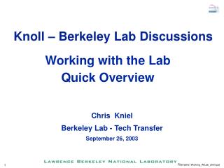 Working with the Lab Quick Overview