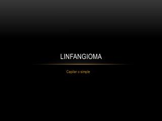 linfangioma