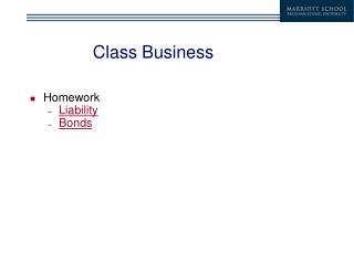 Class Business