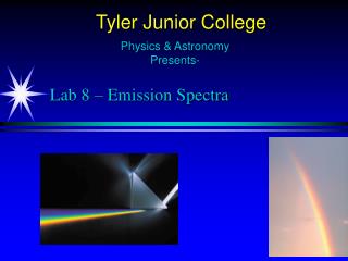 Lab 8 – Emission Spectra