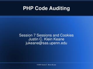 PHP Code Auditing