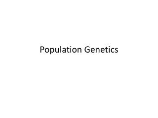Population Genetics