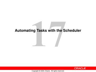 Automating Tasks with the Scheduler