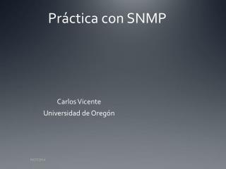 Práctica con SNMP
