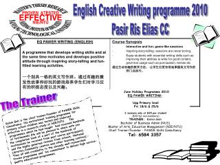 Kelvin Goh is the chief trainer/founder of PAWER Skills