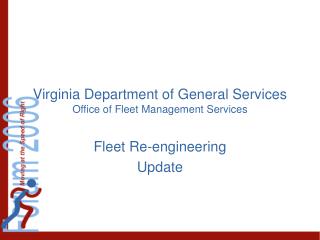 Virginia Department of General Services Office of Fleet Management Services