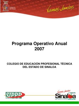 Programa Operativo Anual 2007