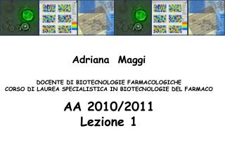 Adriana Maggi DOCENTE DI BIOTECNOLOGIE FARMACOLOGICHE