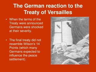 The German reaction to the Treaty of Versailles