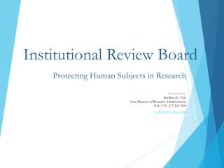 Institutional Review Board
