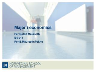 Major i economics