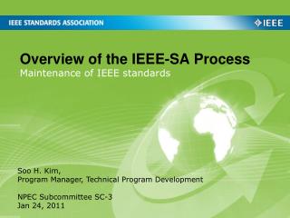 Overview of the IEEE-SA Process