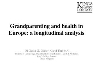 Grandparenting and health in Europe: a longitudinal analysis