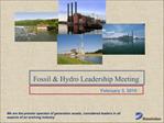 Fossil Hydro Leadership Meeting