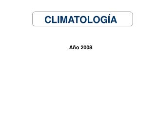 CLIMATOLOGÍA