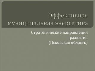 Стратегические направления развития (Псковская область)